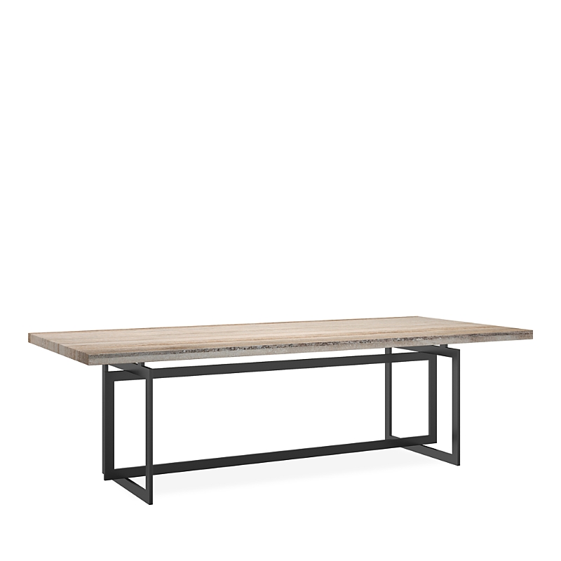 Caracole Wish You Were Dining Table - Deep Bronze/sandstone In Deep Bronze/sandstone