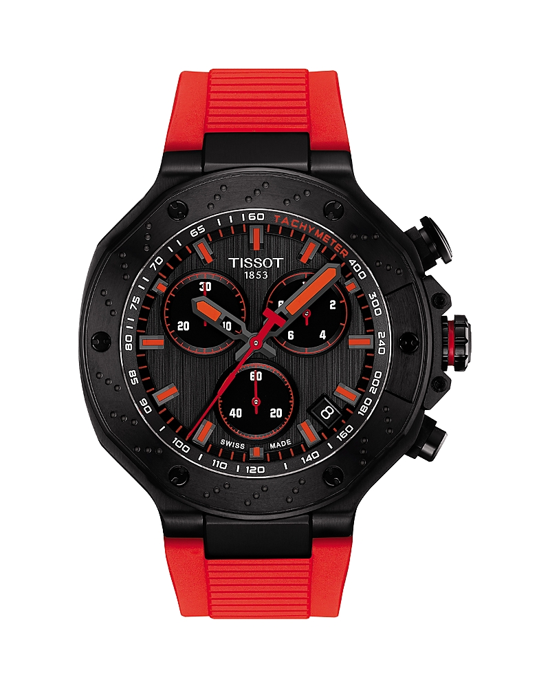 Tissot T-race Chronograph Silicone Strap Watch, 45mm