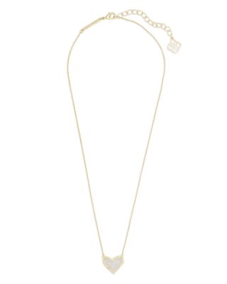 Ari Heart Short Pendant Necklace, 15"