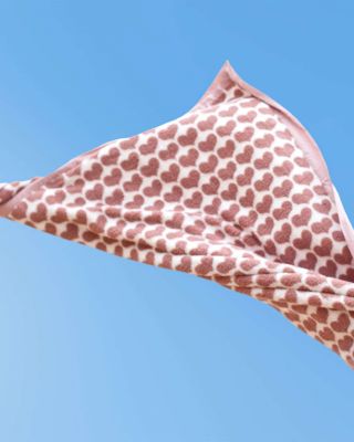 Chenille Heart Army Blanket - Baby