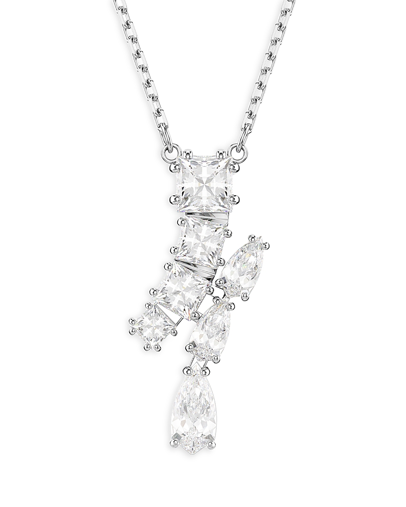 Swarovski Maxtrix Pendant Necklace In Silver
