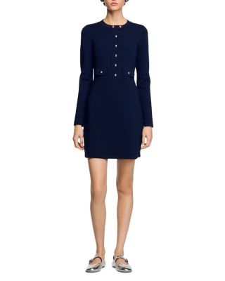 Short Button Up Knit Dress