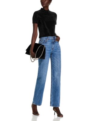 Mid Rise Straight Leg Jeans Vintage Medium Indigo