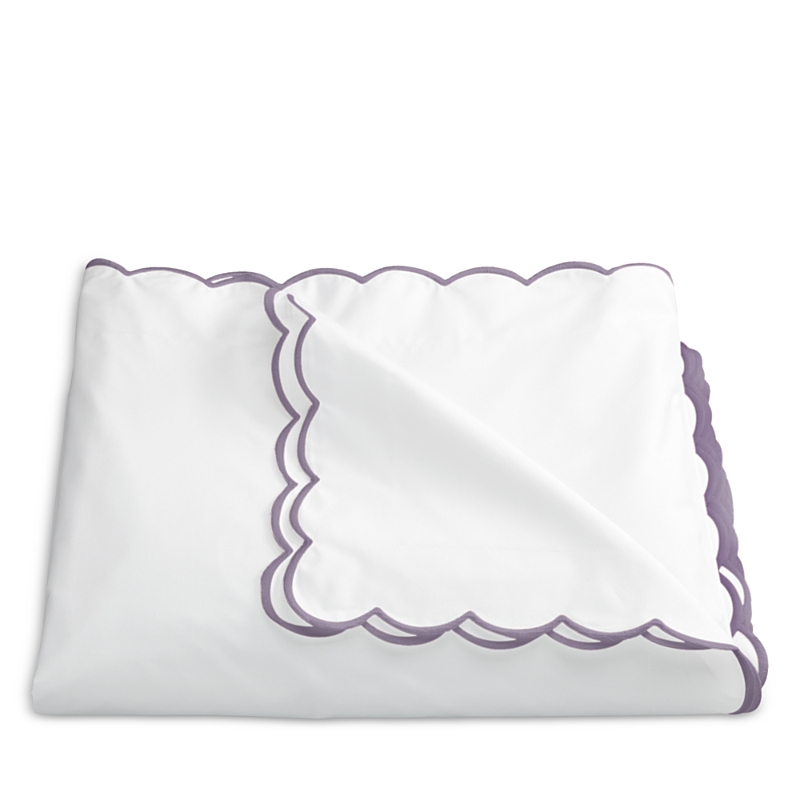 Matouk Dakota Percale Duvet Cover, King In Deep Lilac
