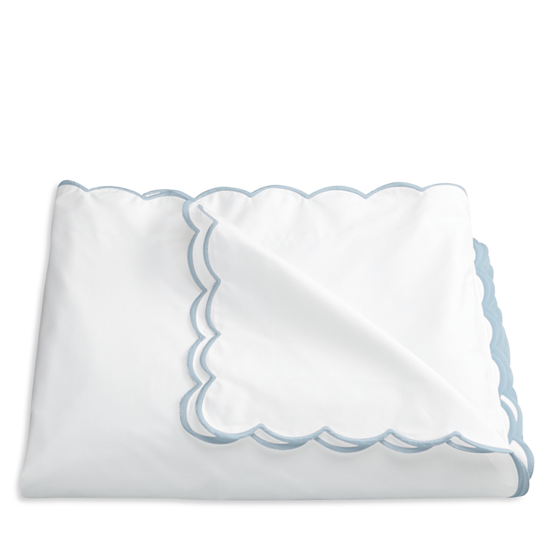 Matouk Dakota Percale Duvet Cover, King In Light Blue