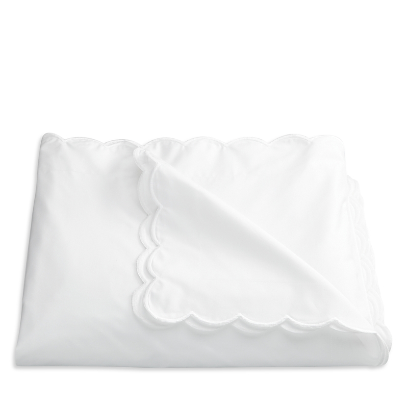 Matouk Dakota Percale Duvet Cover, King In White