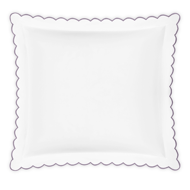 Matouk Dakota Percale Euro Sham In Deep Lilac