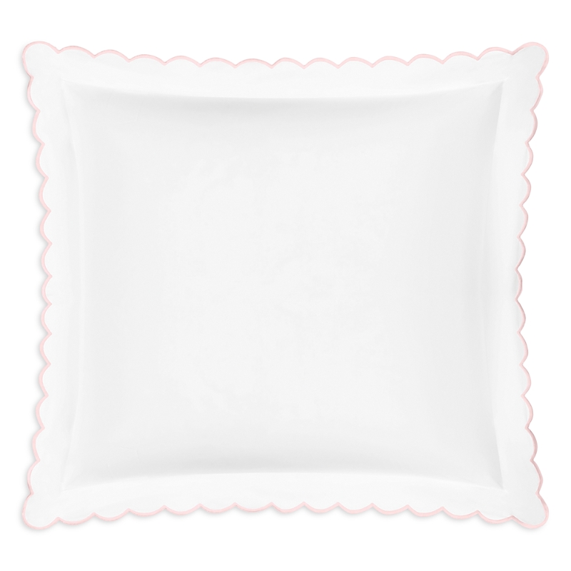 Matouk Dakota Percale Euro Sham In Pink