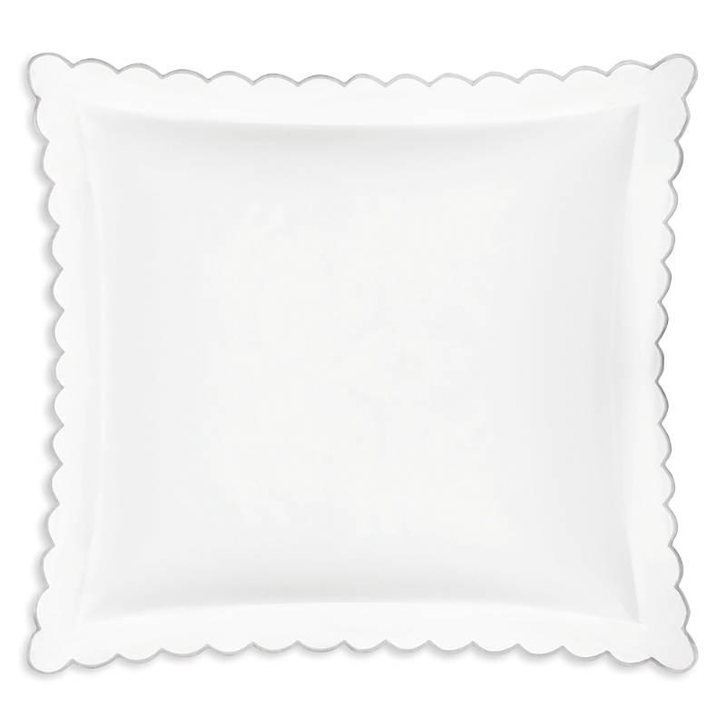 Matouk Dakota Percale Euro Sham In Silver