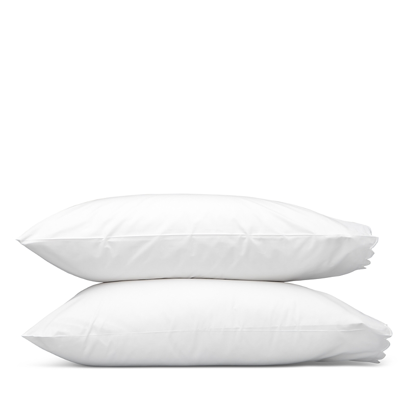 Matouk Dakota Percale King Pillowcase, Set Of 2 In White