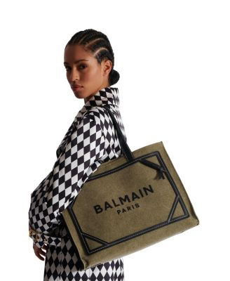  Women's B-Army 42 Canvas Tote Bag with Leather Details