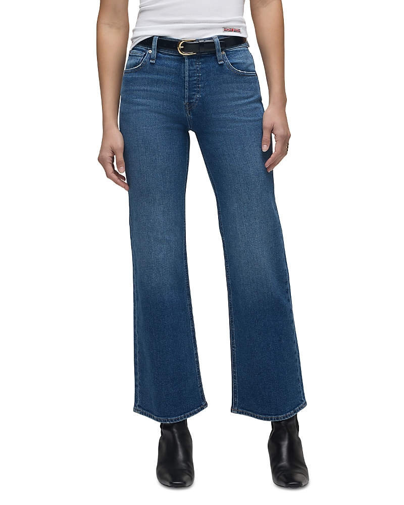Hudson Rosie High Rise Wide Leg Ankle Jeans in Upscale