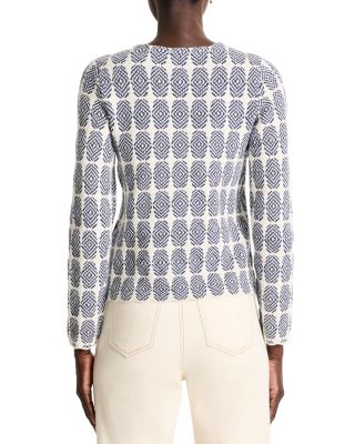 Stacked Medallions Knit Jacket