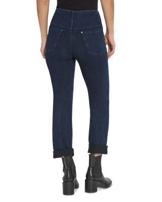 Studded High Rise Skinny Jeans in Indigo