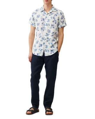 Portland Island Slim Fit Short Sleeve Linen Shirt