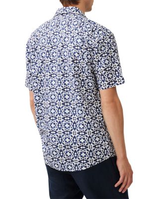 Palliser Bay Regular Fit Short Sleeve Linen Shirt 