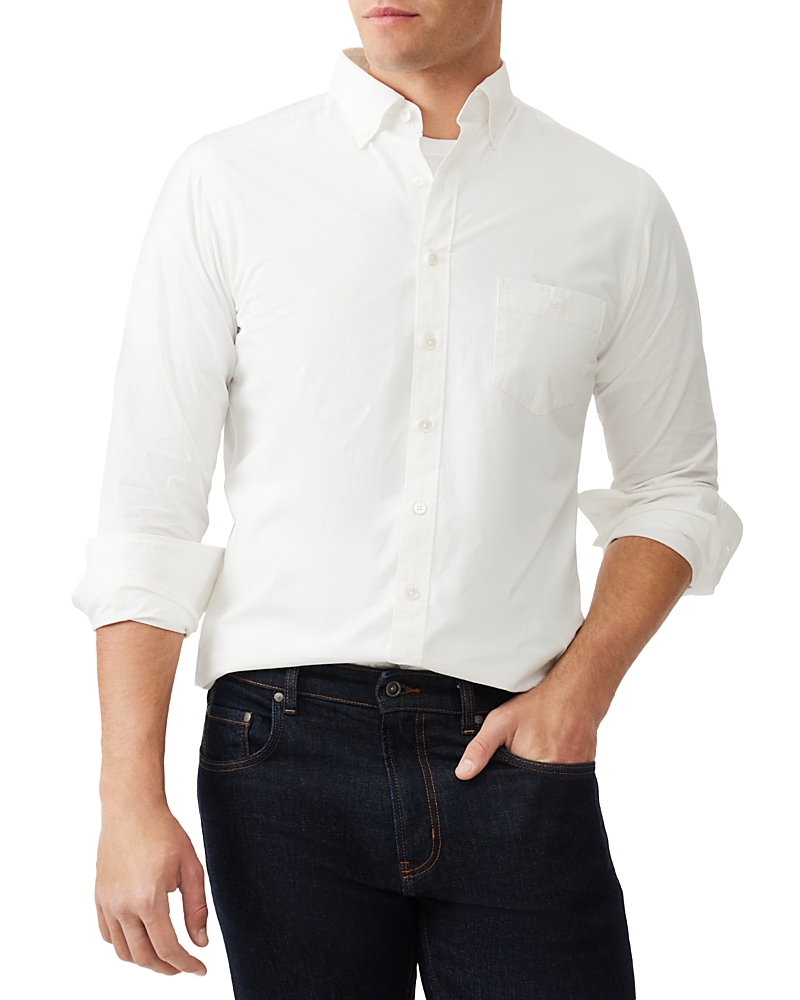 Rodd & Gunn Hendrick Slim Fit Button Down Shirt In Snow