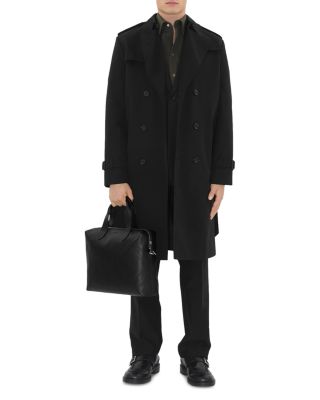 Embossed Check Briefcase