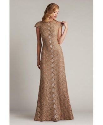 Etters Scalloped Illusion Gown