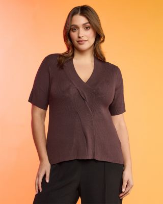 Barony Twist Front Knit Top