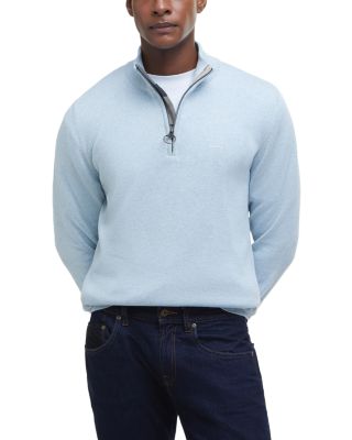 Cotton Half Zip Knitted Jumper