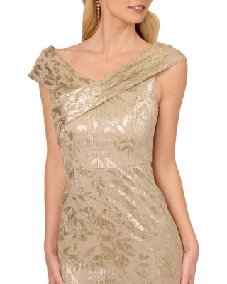 Foil Leaf Mermaid Gown