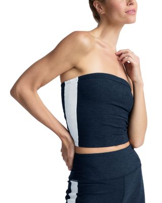 Spacedye Stripe Strapless Top