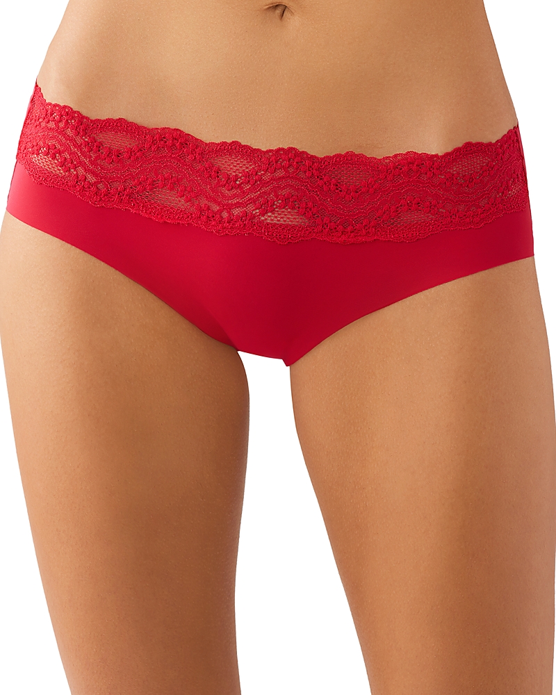 B.tempt'd By Wacoal B.bare Hipster Panties In Crimson Red