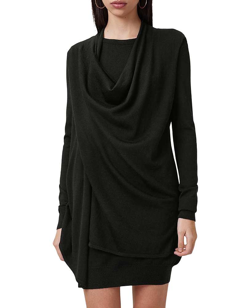 Allsaints Drina Wool Draped Dress