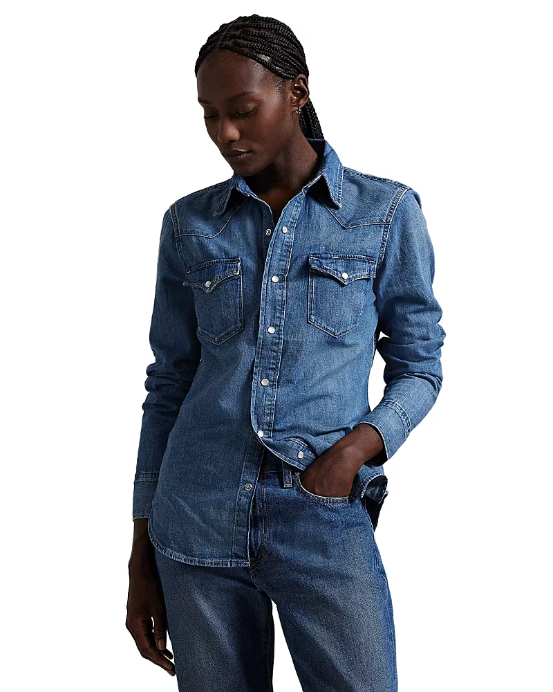 Lauren Ralph Lauren Denim Western Shirt
