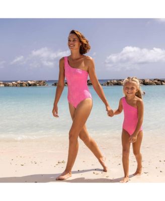 Girls' One Shoulder Swimsuit - Little Kid, Big Kid