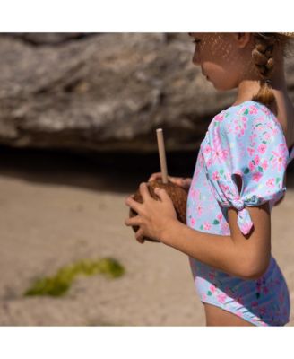 Girls' Daisy Chain Puff Sleeve Surf Suit - Little Kid, Big Kid