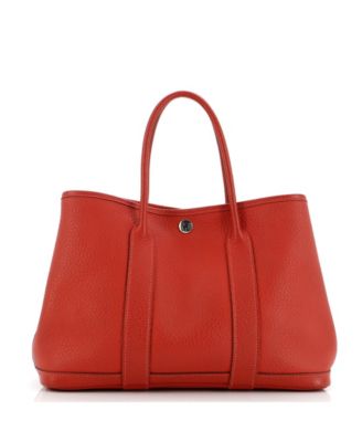 Pre-Owned Hermes 30 Garden Party Tote Leather