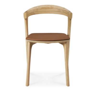 Bok Dining Chair, Oak with Cognac Leather