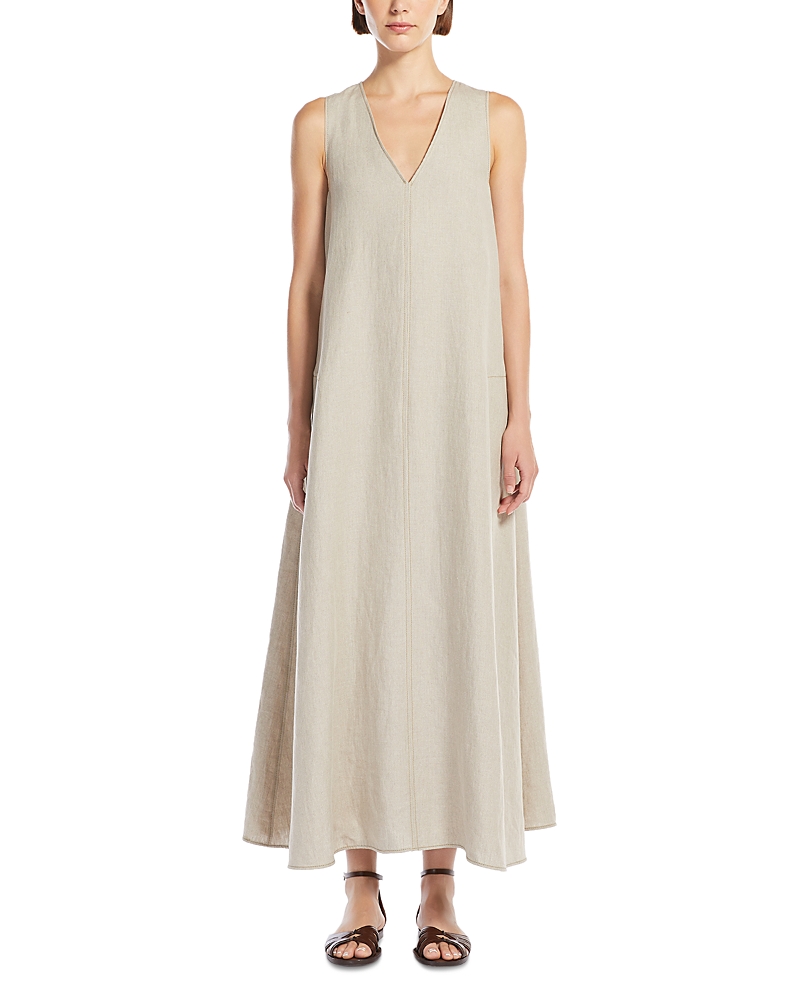 Max Mara Women's Simeone Linen Sleevesless Dress In Beige