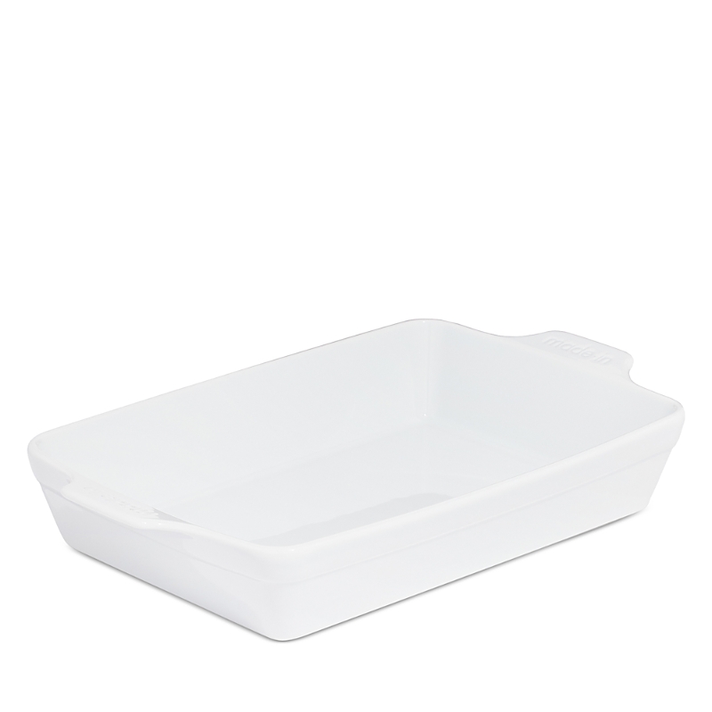 Made In Porcelain Rectangular Baking Dish In White