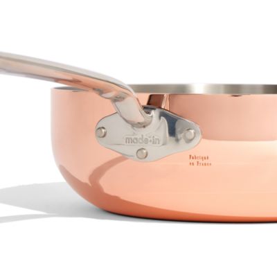Copper 5.2 Qt. Saucier and Lid