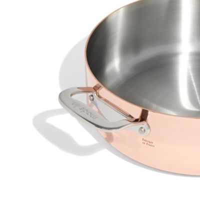 Copper 5.25 Qt. Rondeau with Lid