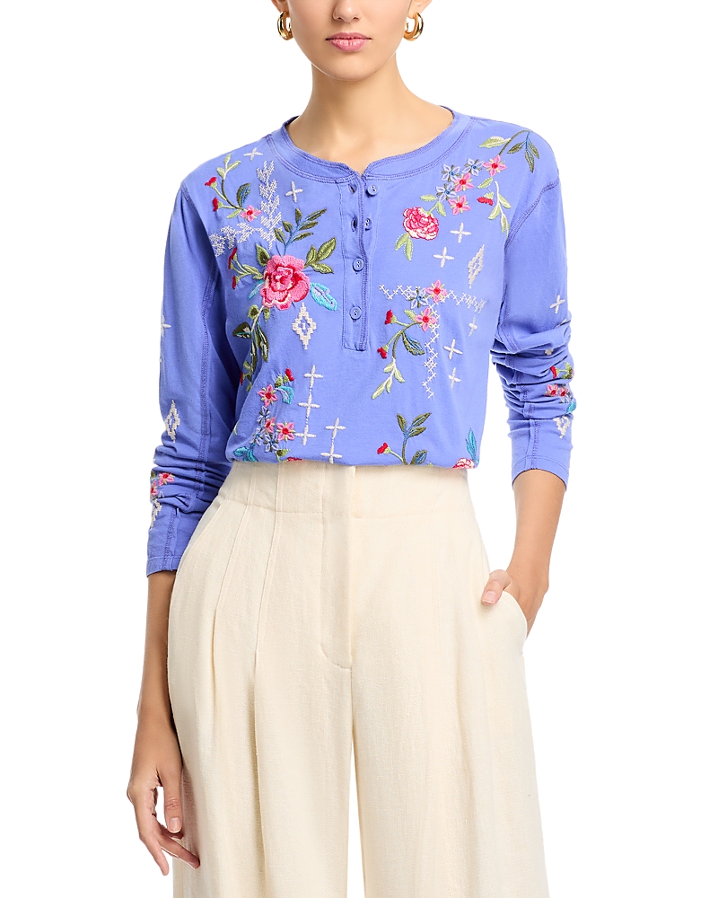 Shop Johnny Was Raw Seam Catia Henley In Baja Blue