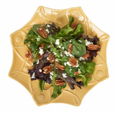 Jardins Du Monde Assorted Dessert/Salad Plates, Set of 4