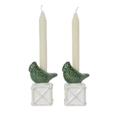 Berry &amp; Thread Bird Topiary Candlesticks, Set of 2