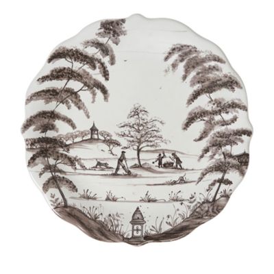 Country Estate Party Plates, Assorted Set of 4