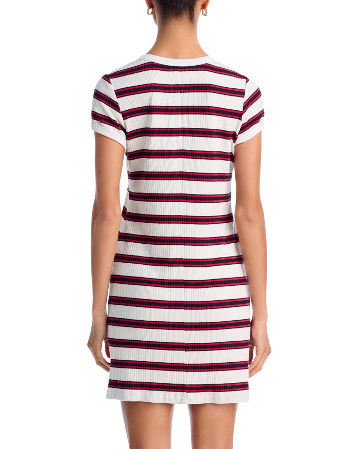 Amy Striped Shirt Dress Swim Cover-Up