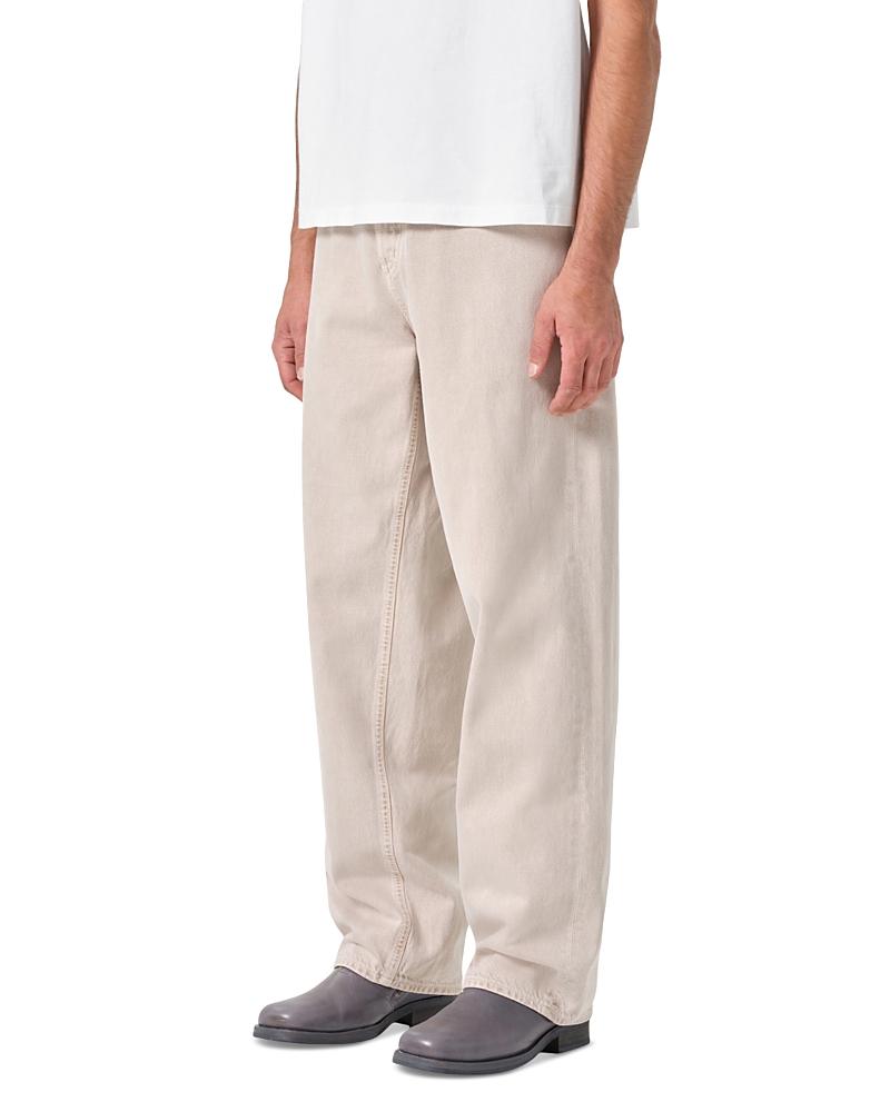 Agolde Fusion Relaxed Fit Wide Leg Jeans In Scone Tan In Scone