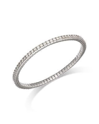 Bloomingdale's Fine Collection - Diamond Stretch Tennis Bracelet in 14K White Gold, 4.0 ct. t.w.