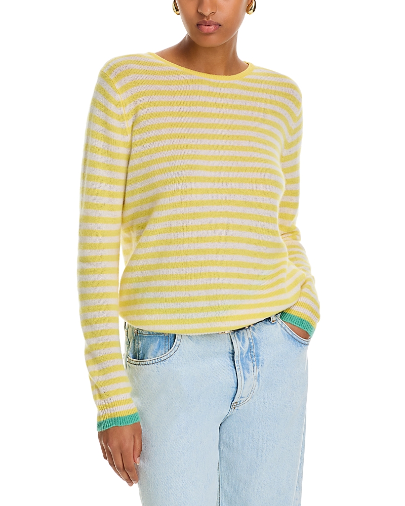 JUMPER 1234 CASHMERE TIPPED LITTLE STRIPE SWEATER
