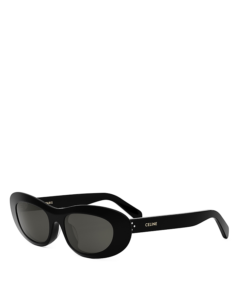 Celine Bold 3 Dot Rectangular Sunglasses In Black