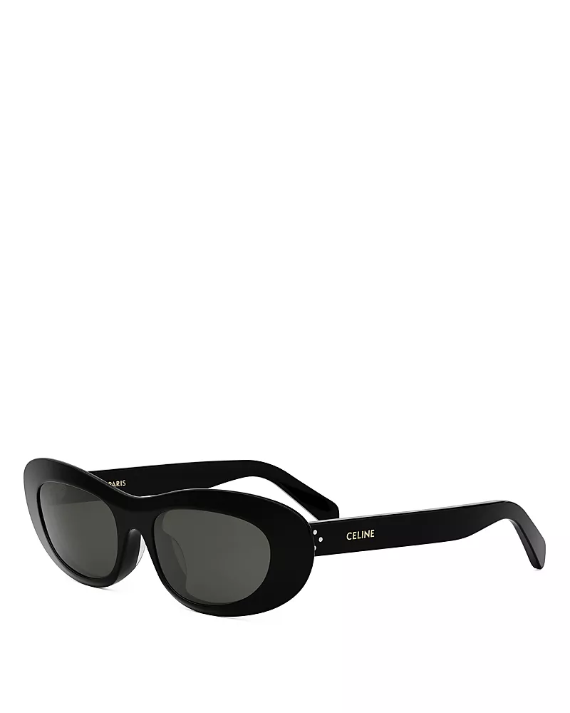 Celine 3 Dots Rectangular Sunglasses, 54mm