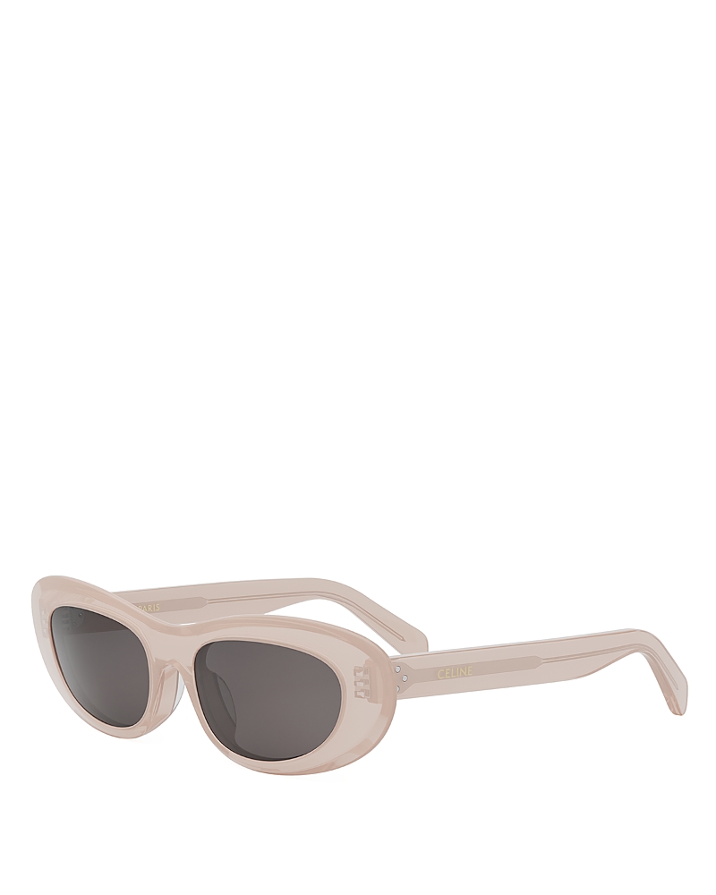 Celine 3 Dots Rectangular Sunglasses, 54mm In Gray