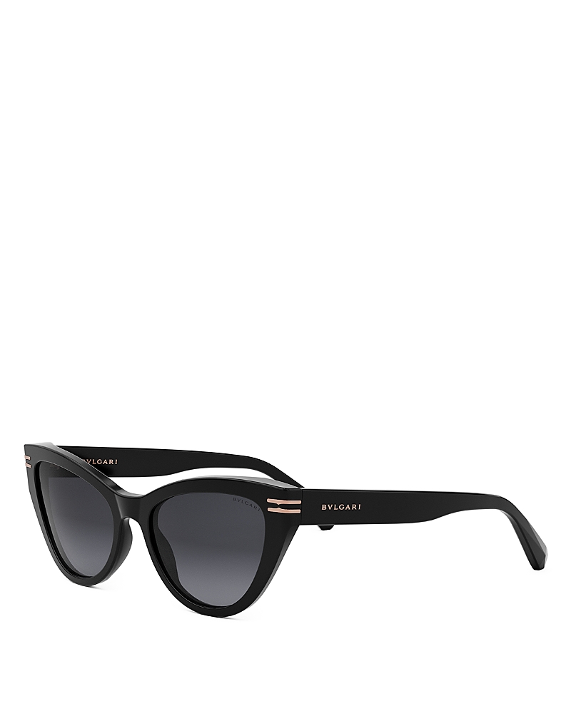 Bvlgari B. Zero1 Cat Eye Sunglasses, 54mm In Black/smoke Grad